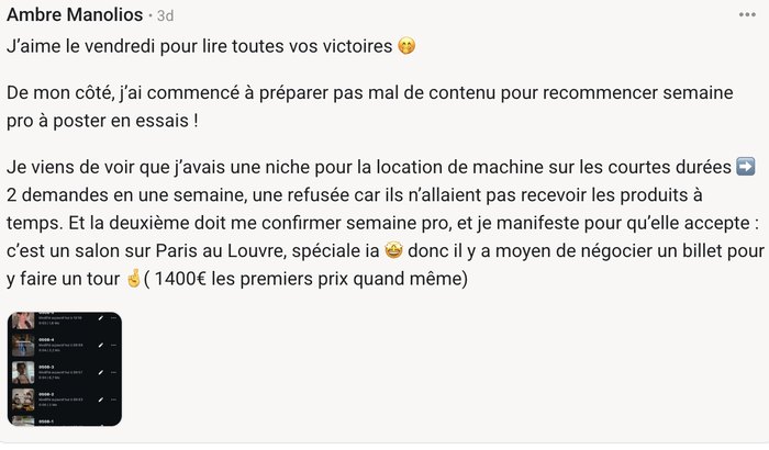 Témoignage client